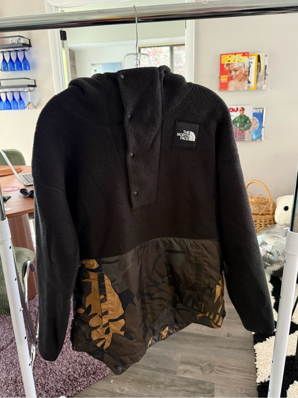 The North Face Black Women's Fleece Jacket with Hood